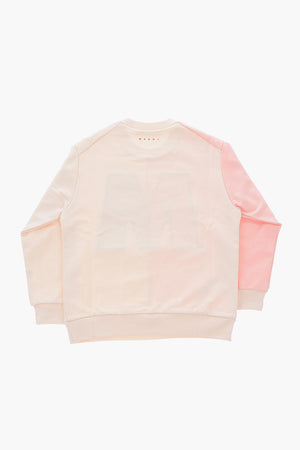 crew-neck sweatshirt with front embroidery
