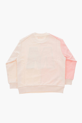crew-neck sweatshirt with front embroidery