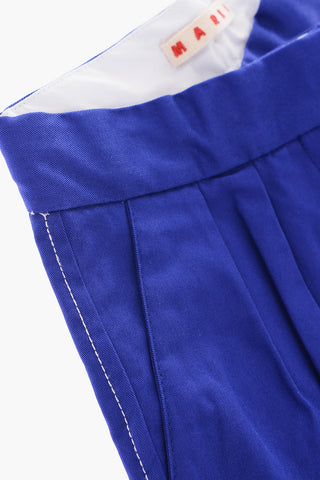 double pleated shorts with Cuffed Hem