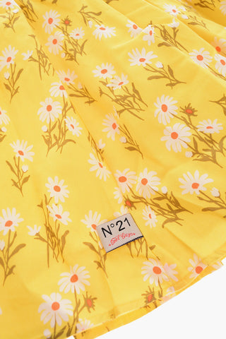 floral printed pleated skirt