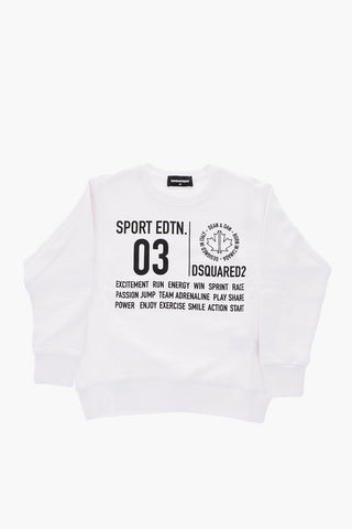 crew-neck COOL FIT sweatshirt with print on the front