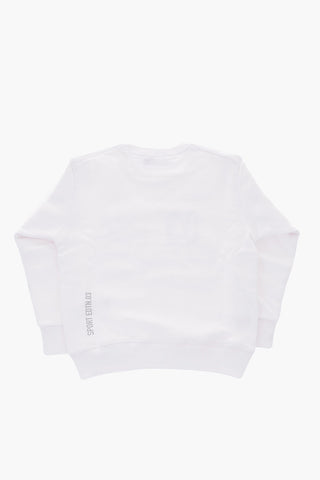 crew-neck COOL FIT sweatshirt with print on the front