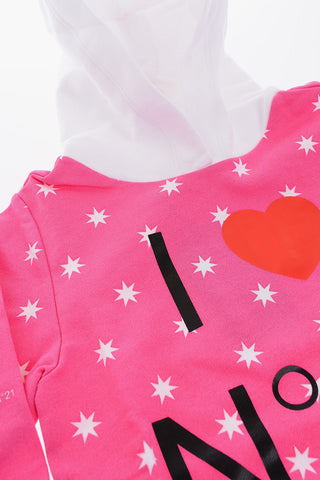 printed sweatshirt with hood