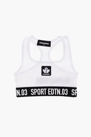 EDTN.03 logoed bad crop top