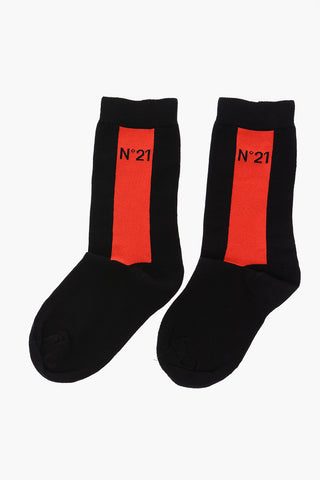 contrasting bands socks