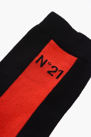 contrasting bands socks