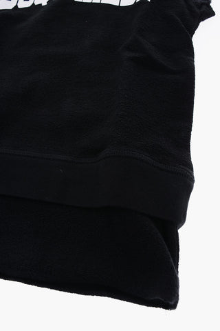 vestito in felpa con cappuccio