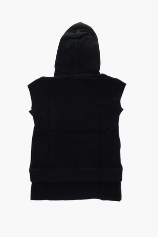 vestito in felpa con cappuccio