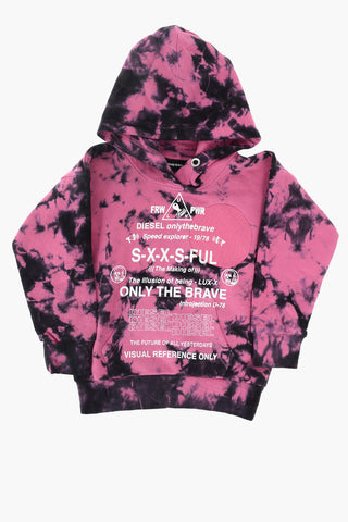 tie dye effect SMOONY sweatshirt with maxi patch pocket