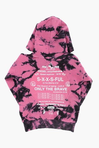 tie dye effect SMOONY sweatshirt with maxi patch pocket