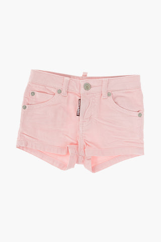 stretch denim shorts