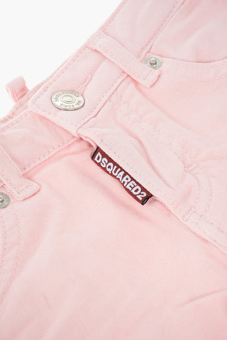 stretch denim shorts