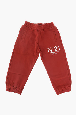pantaloni jogger a 2 tasche con stampa