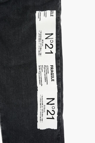 jeans with side print