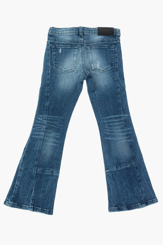Denim Washed Out D-EBBEY-J SP2 boot cut jeans with studs