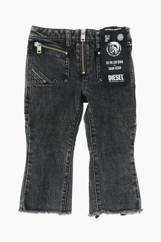 frayed hem D-EARLIE-J boot cut jeans