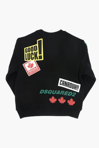 printed crew-neck sweatshirt