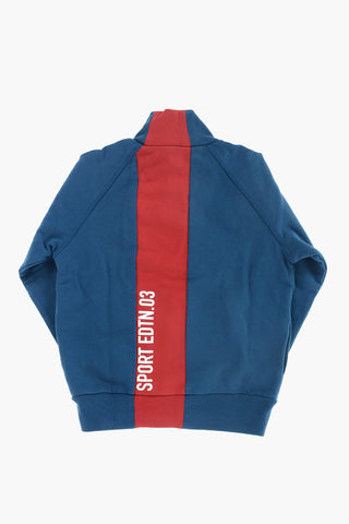felpa COOL FIT in cotone con chiusura zip