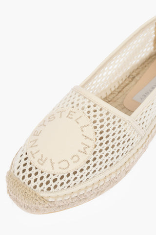 Mesh Espadrilles with Logoed Patch