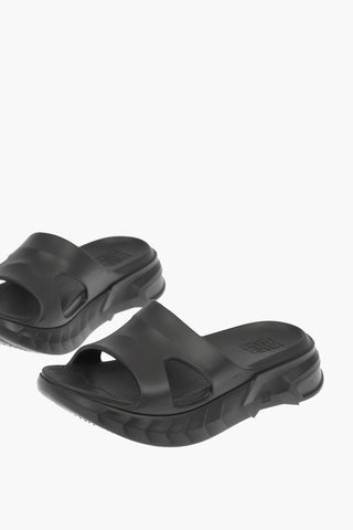Rubber MARSHMALLOW Slides with Statement Sole