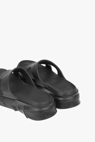 Rubber MARSHMALLOW Slides with Statement Sole