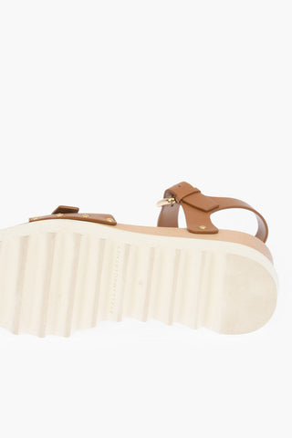Sandali in Ecopelle ELYSE con Zeppa e Borchie Decorative 8 cm