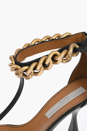 Soft Leather MAT ALTER Sandals with Chain Embellishment 8 cm