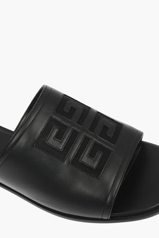 Slides in Pelle con Logo Mesh 4G 