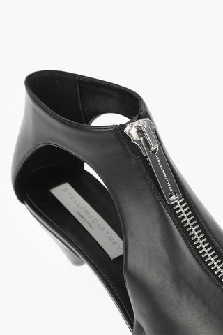 Pointed Faux Leather Ankle Boots ZIPIT with 6.5 cm Cut-Out