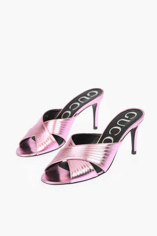 Slides in Nappa Specchiata 7,5 cm