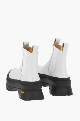 Leather Chelsea Boots with Track Sole