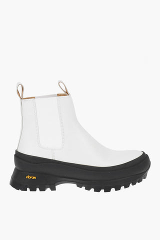 Leather Chelsea Boots with Track Sole