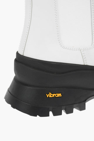 Leather Chelsea Boots with Track Sole