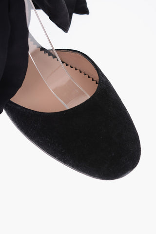 Ballerine D’Orsay lace up in pelle scamosciata