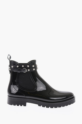 Pvc Chelsea boots with studs