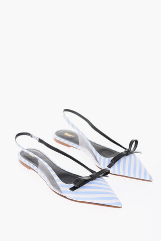 striped Point Toe Ballet flats