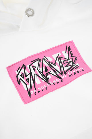hooded sweatshirt with patch pocket