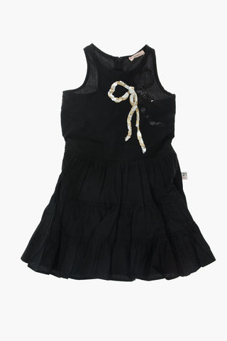 Ruffles dress with sequin