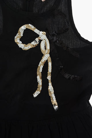 Ruffles dress with sequin