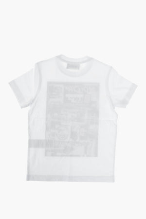 crew-neck t-shirt with print on the front