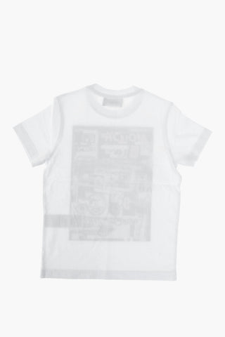 t-shirt girocollo con stampa frontale