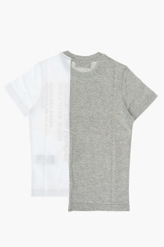 two-tone printed RELAX crew-neck t-shirt