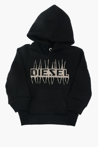 hooded sweatshirt with patch pocket