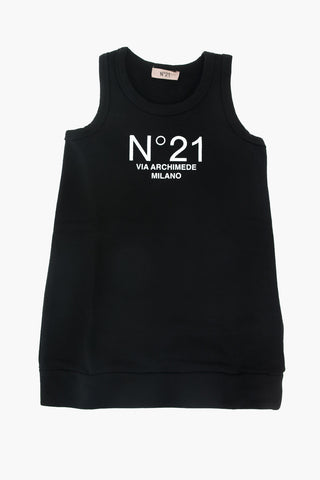 vestito tank in felpa a tinta unita
