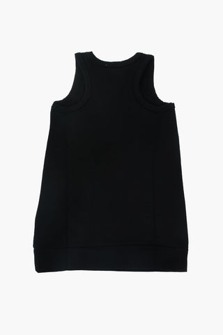 vestito tank in felpa a tinta unita