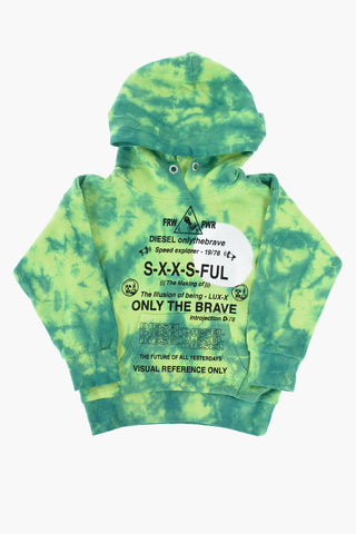 tie dye effect SMOONY sweatshirt with hood