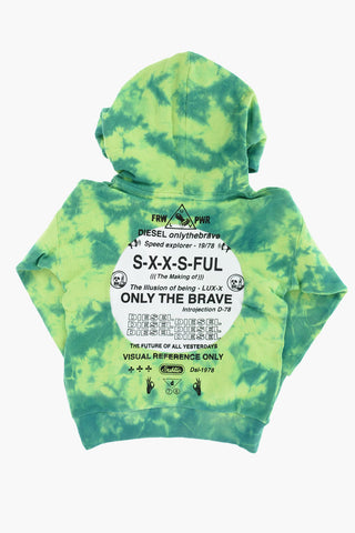 tie dye effect SMOONY sweatshirt with hood