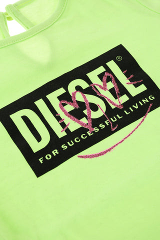 pleates DANILAB dress with logo print