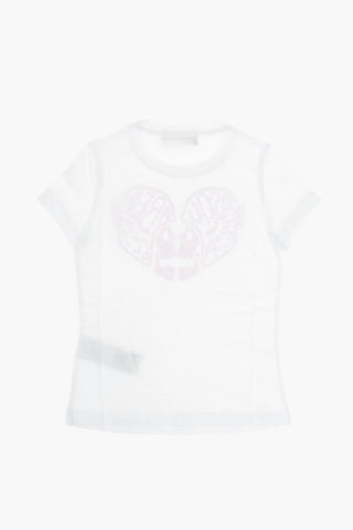 crew-neck t-shirt with print on the front