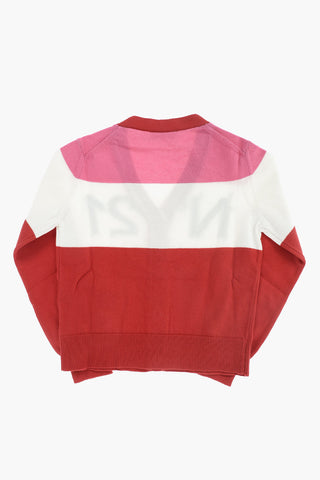 v-neck cotton cardigan